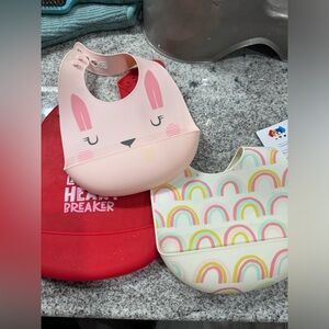 Silicone Snap Bibs